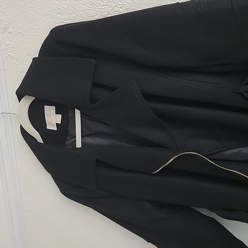 Michael Kors Black Wool Coat NWT 1x - Picture 2 of 11